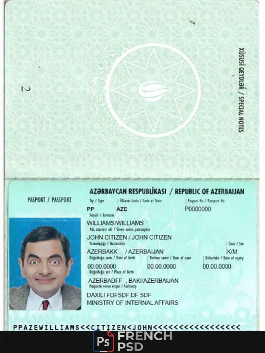 Azerbaïdjan passeport version 2 — Passeports