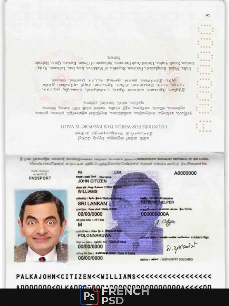 Sri Lanka passeport — Passeports