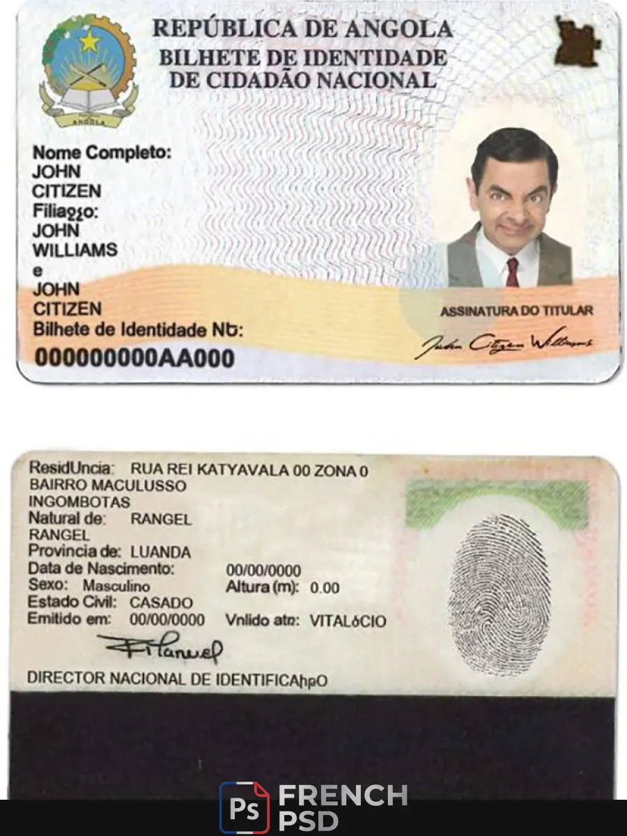 Angola Id — Cartes d'identité