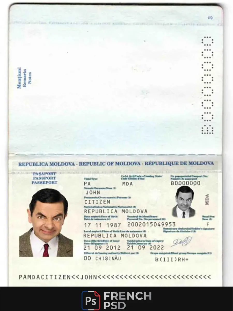 Moldavie passeport 2011 2014 — Passeports
