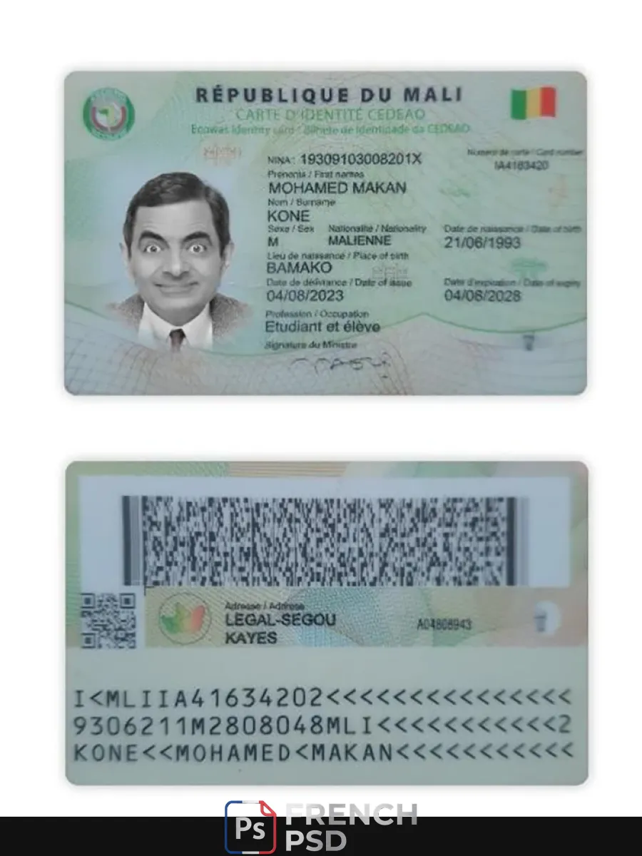 Mali carte d'identité — Cartes d'identité