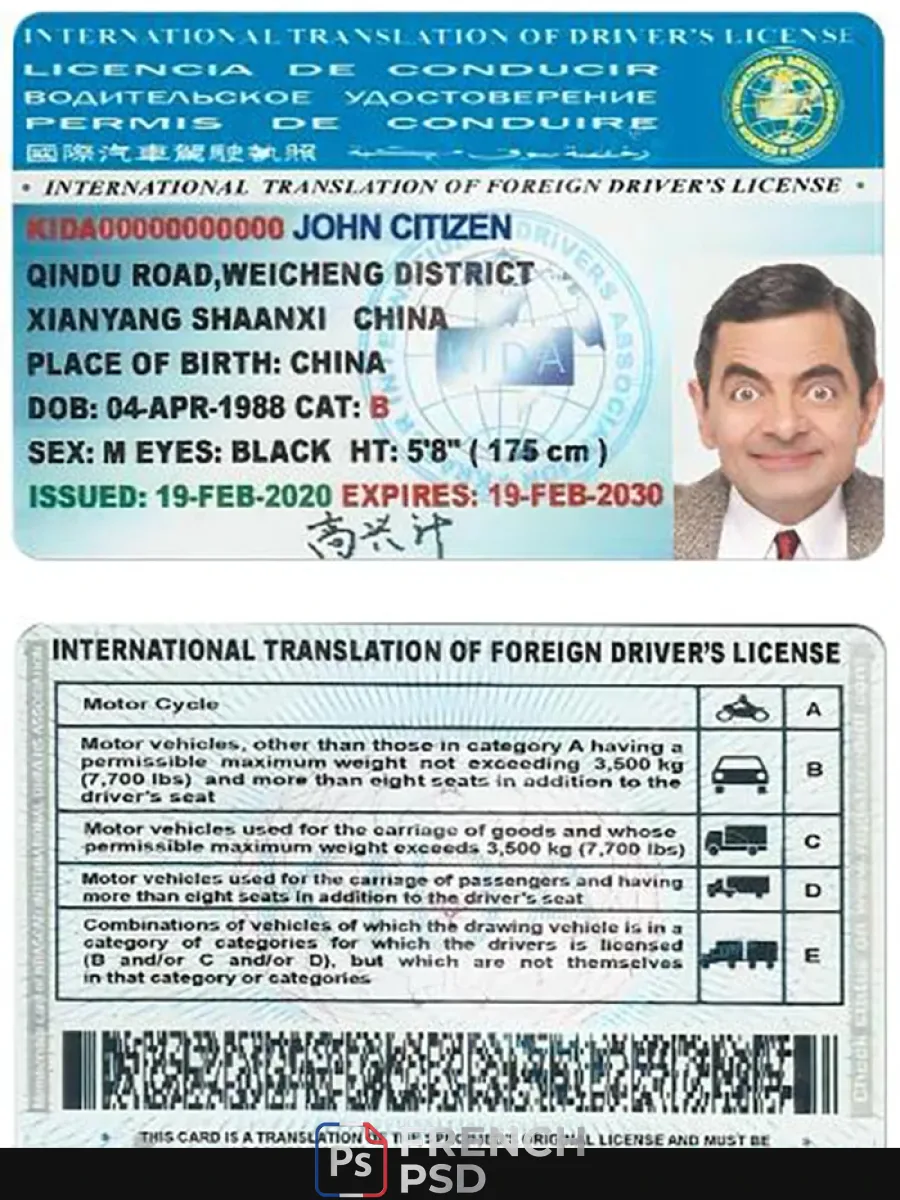 International Translation de permis de conduire — Permis de conduire