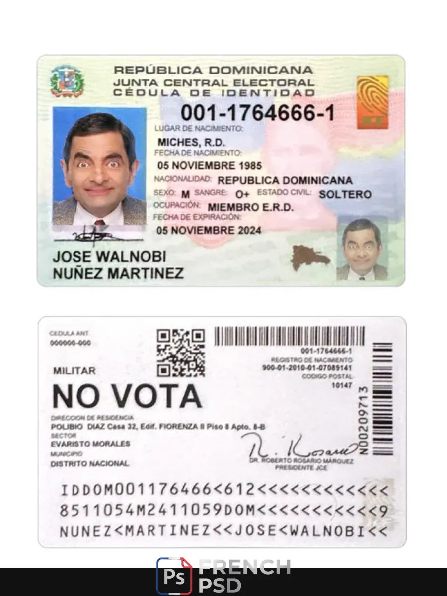 Dominicaine République carte d'identité — Cartes d'identité