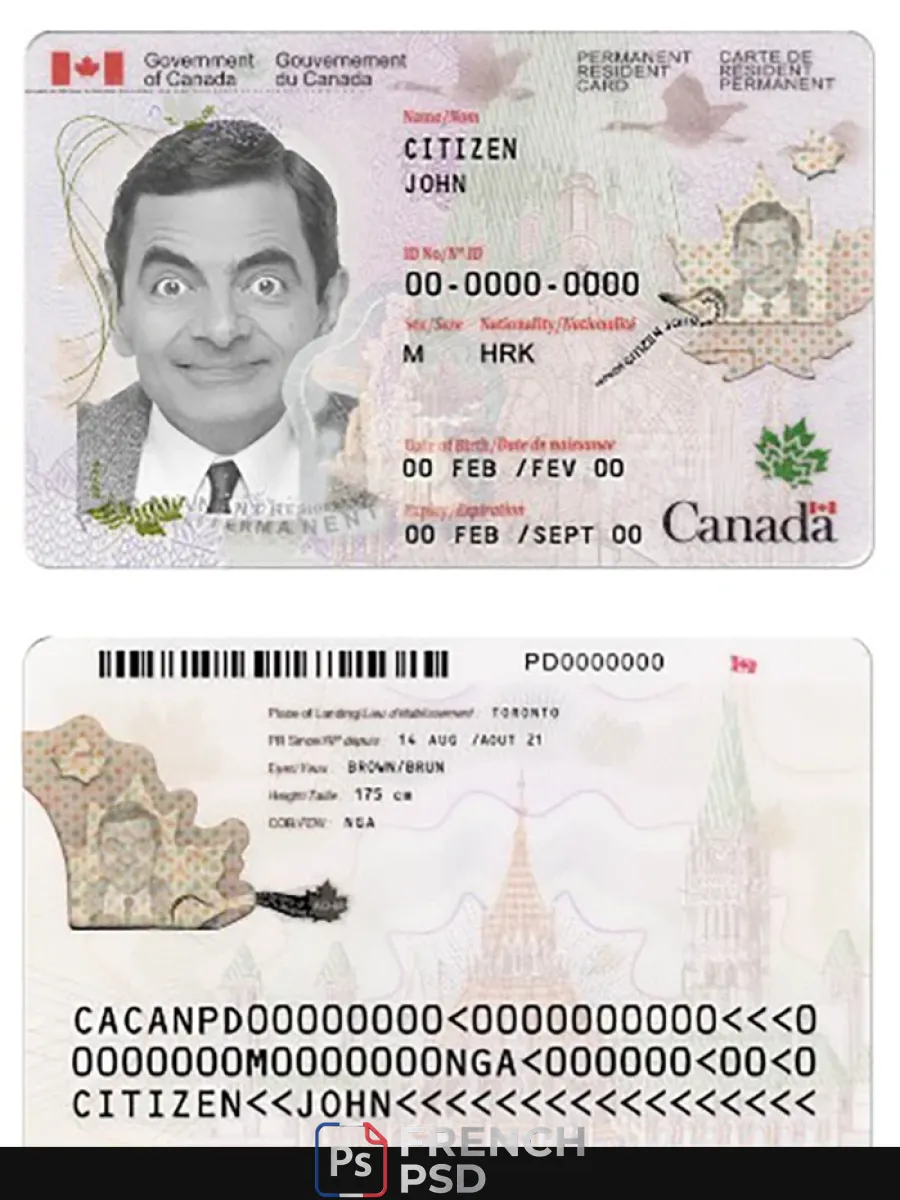 Canada permanent carte de séjour nouveau — Cartes d'identité