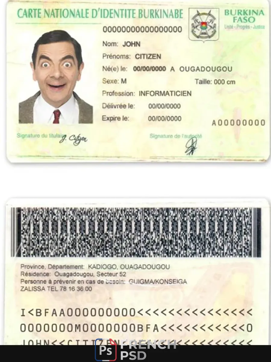 Burkina Faso Id — Cartes d'identité