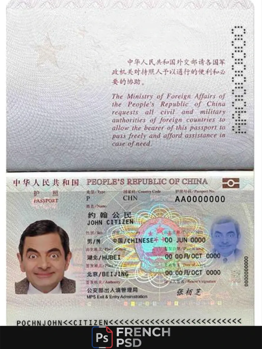 Chine passeport 2013 présent — Passeports