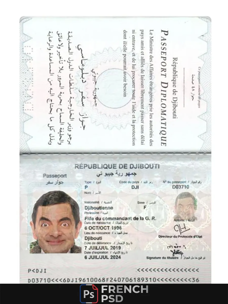 Djibouti passeport — Passeports